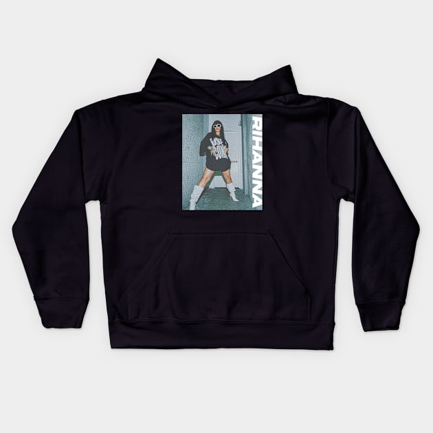 Rihanna new design Kids Hoodie by nurkaymazdesing